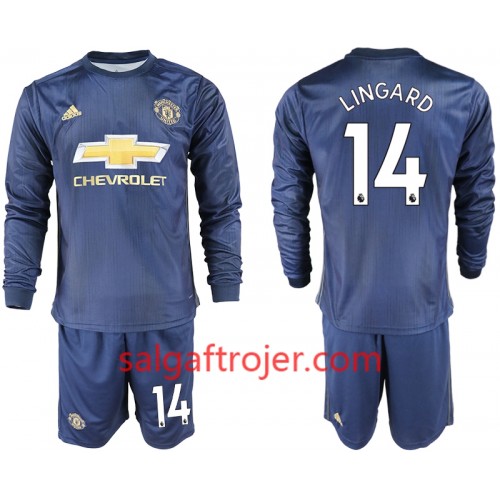 Manchester United Fodboldtrøjer LINGARD 14 Børn 3. sæt 2018/19 Langærmet Manchester United Fodboldtrøjer LINGARD 14 Børn 3. sæt 2018/19 Langærmet